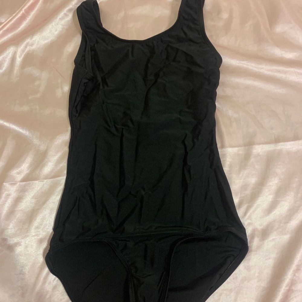 black leotard/ body suit
